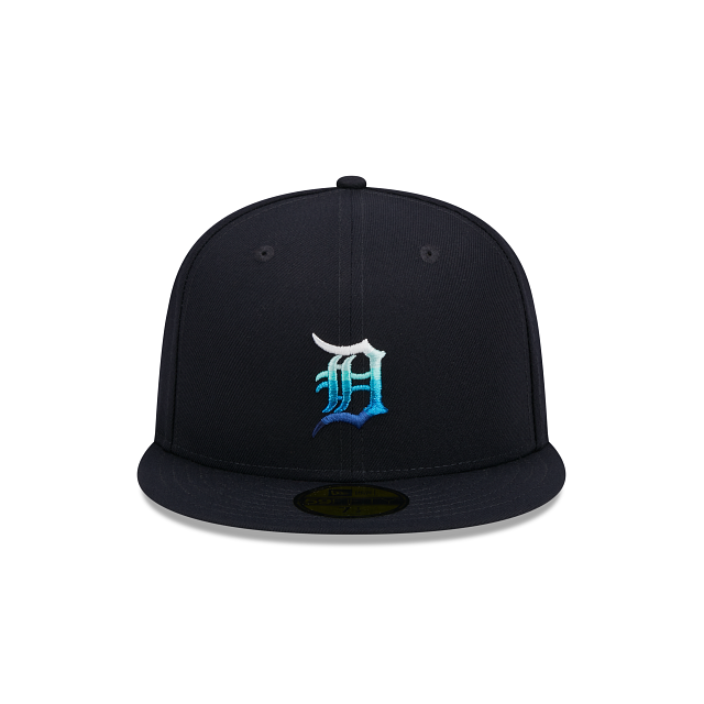 Detroit Tigers New Era Metallic Gradient 59FIFTY Fitted Hat - Navy