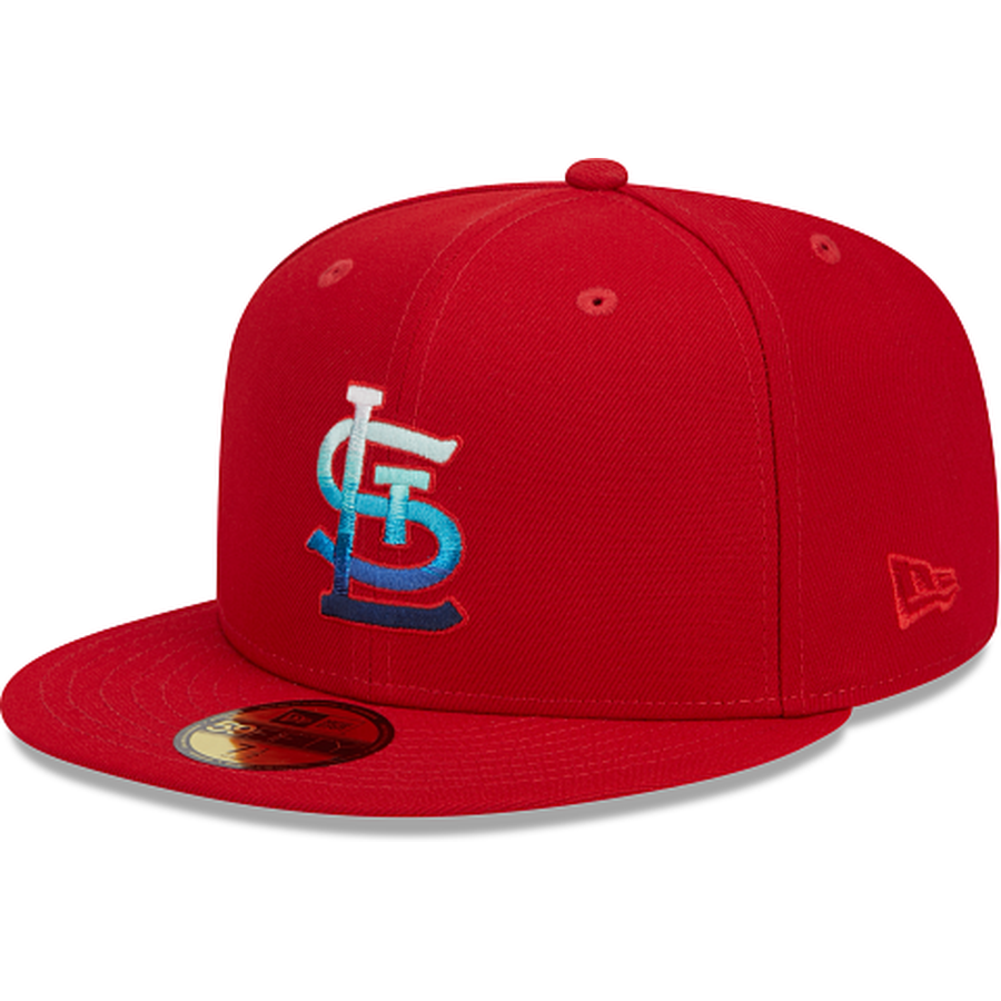New Era St. Louis Cardinals 125th Anniversary Metallic Two Tone Edition  59Fifty Fitted Hat, DROPS