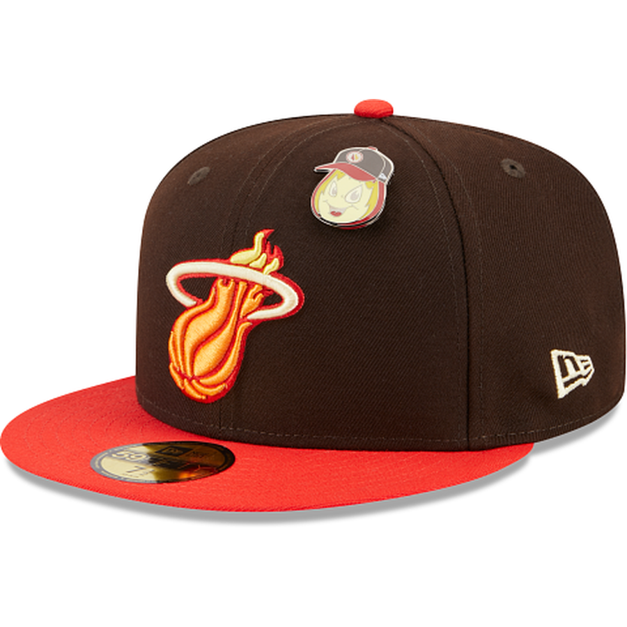 KTZ Miami Heat Dark City Combo 59fifty Fitted Cap for Men