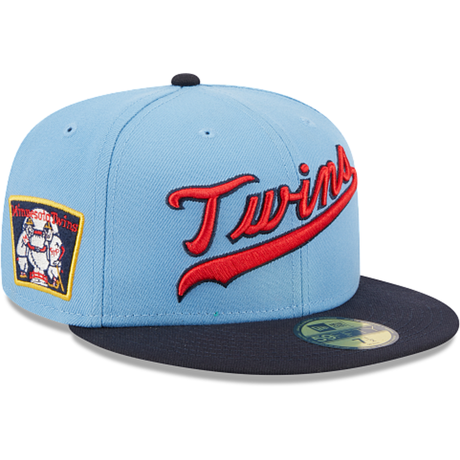 New Era St. Louis Cardinals Powder Blues Sky Throwback Two Tone Edition  59Fifty Fitted Hat, FITTED HATS, CAPS