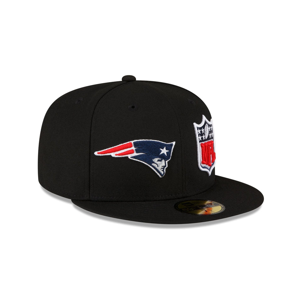 New Era New England Patriots 2023 Sideline Black 59FIFTY Fitted Hat