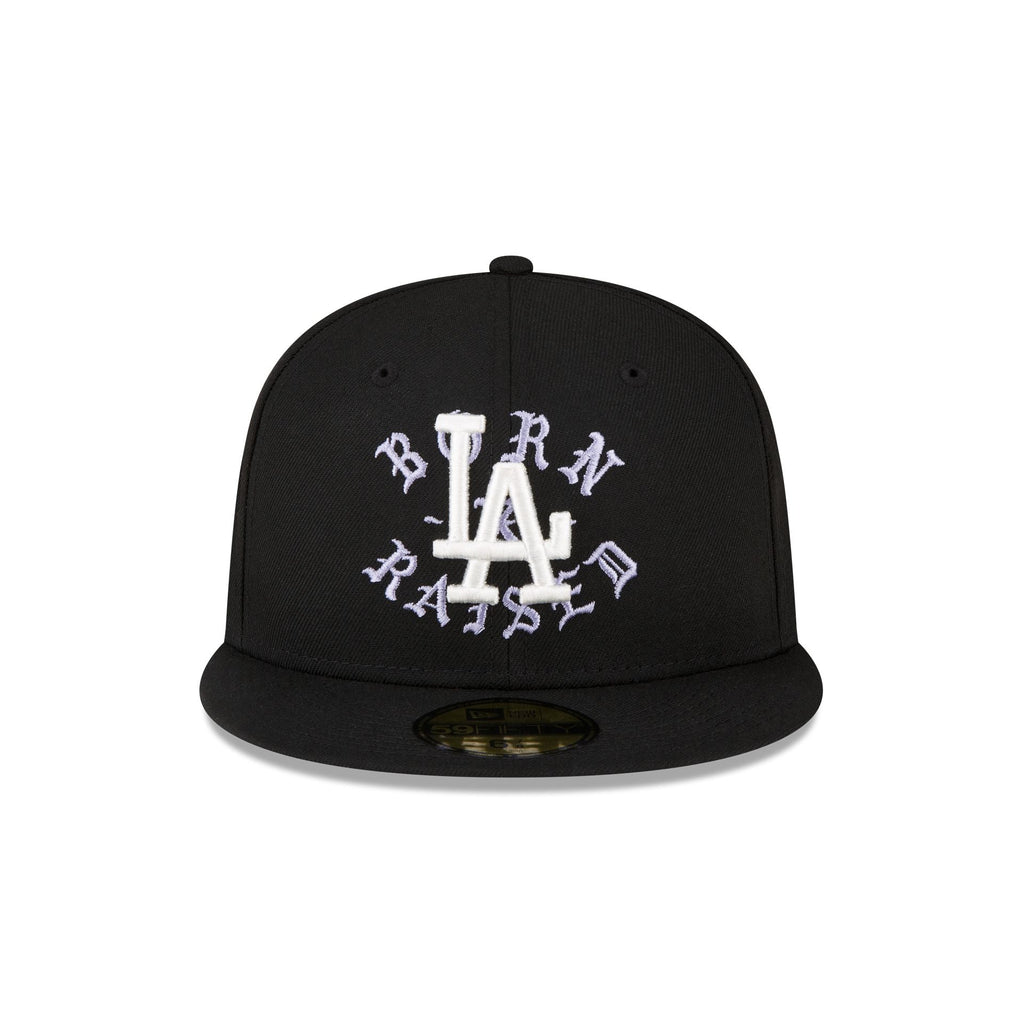 NEW ERA 59FIFTY LOS ANGELES DODGERS BLACK/WHITE FITTED CAP – FAM