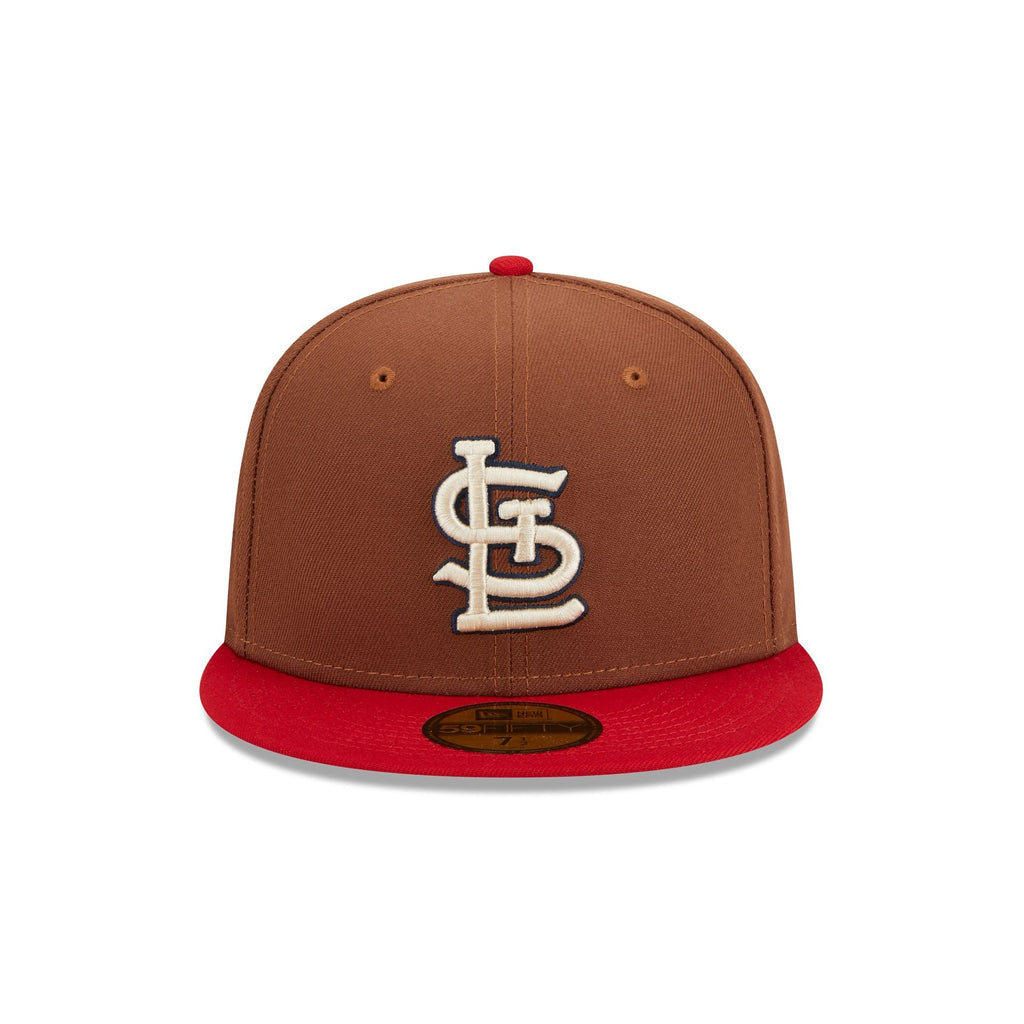 St Louis Cardinals New Era Rally House Brown Color Pack 59Fifty Fitted 7  1/4 NEW
