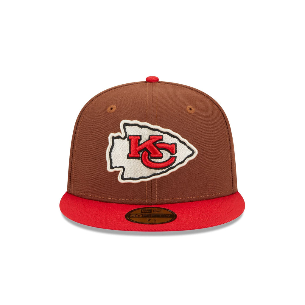 Men's New Era Black/Red Kansas City Chiefs Flipside 2Tone 59FIFTY Fitted Hat