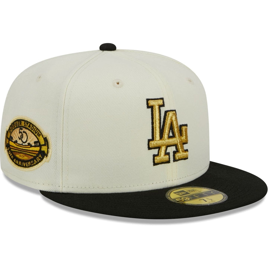Los Angeles Dodgers New Era Dodger Stadium 50th Anniversary Color Fam Lime  Undervisor 59FIFTY Fitted Hat - Green