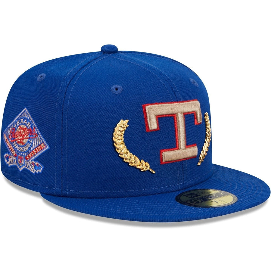 Texas Rangers Stadium Patch New Era 59Fifty Fitted Hat (Walnut