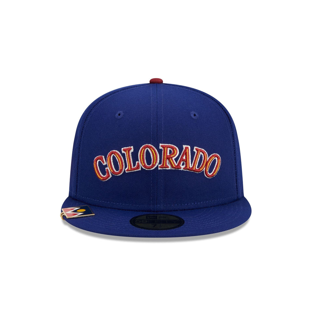 New Era White Colorado Rockies Cooperstown Collection Retro City 59FIFTY Fitted Hat