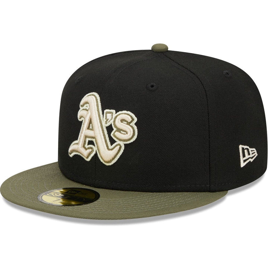 New Era Oakland Athletics Aux Pack Vol 2 25th Anniversary Patch Hat Club Exclusive 59FIFTY Fitted Hat Black/Red/Kelly
