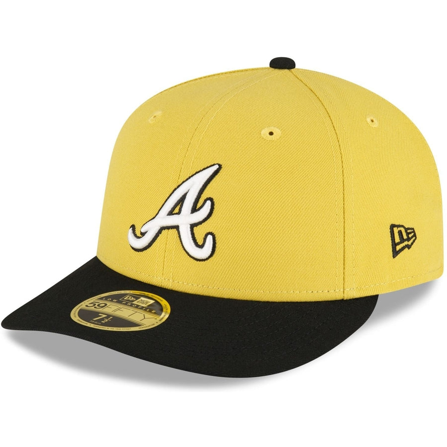 Shop New Era 59Fifty Atlanta Braves Red Under Fitted Hat 70647879 red