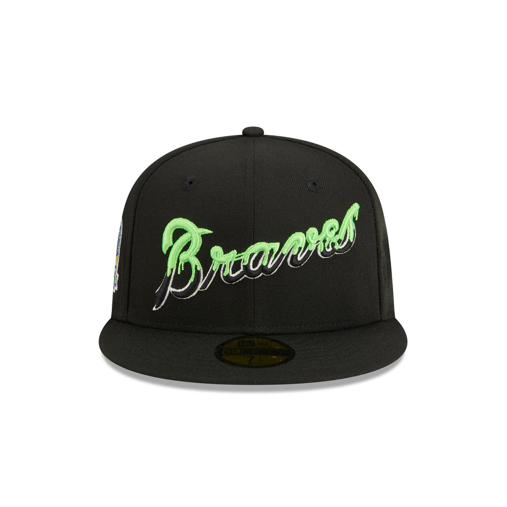 Lids Atlanta Braves New Era Grilled 59FIFTY Fitted Hat - Yellow/Black