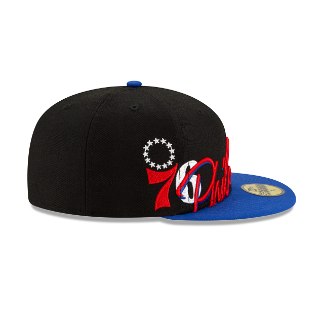 New Era Philadelphia 76ers Cursive 59FIFTY Fitted Hat