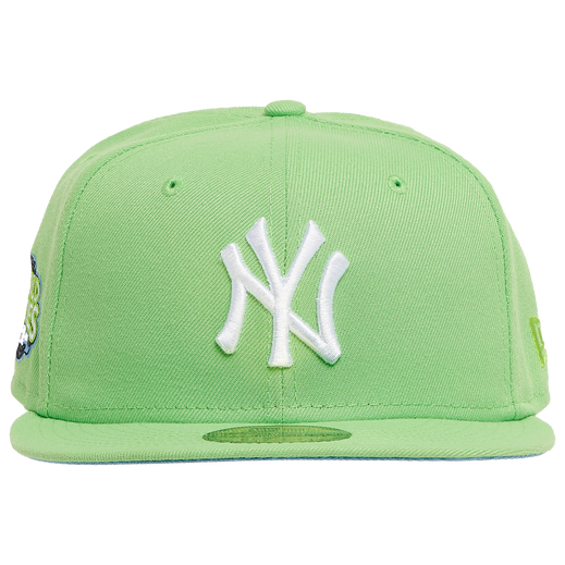 New Era New York Yankees Lime Green World Series Icy Undervisor 59FIFTY Fitted Hat