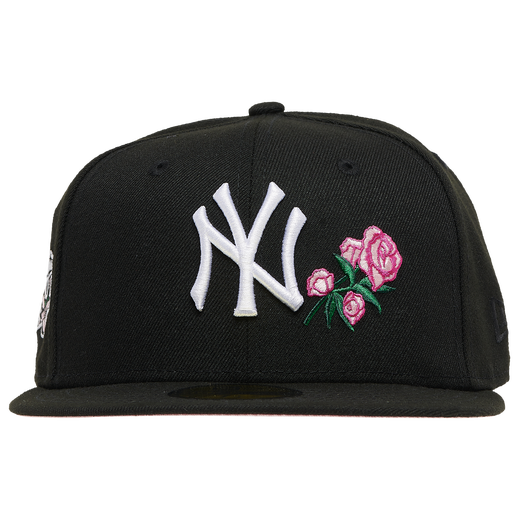 59FIFTY New York Yankees Black/Red with Rose Print UV Rose Patch