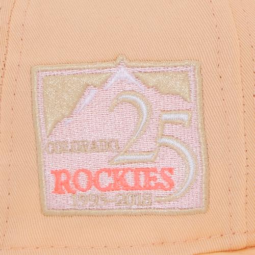 New Era Colorado Rockies "Peaches & Cream" Pink Under Brim 59FIFTY Fitted Hat