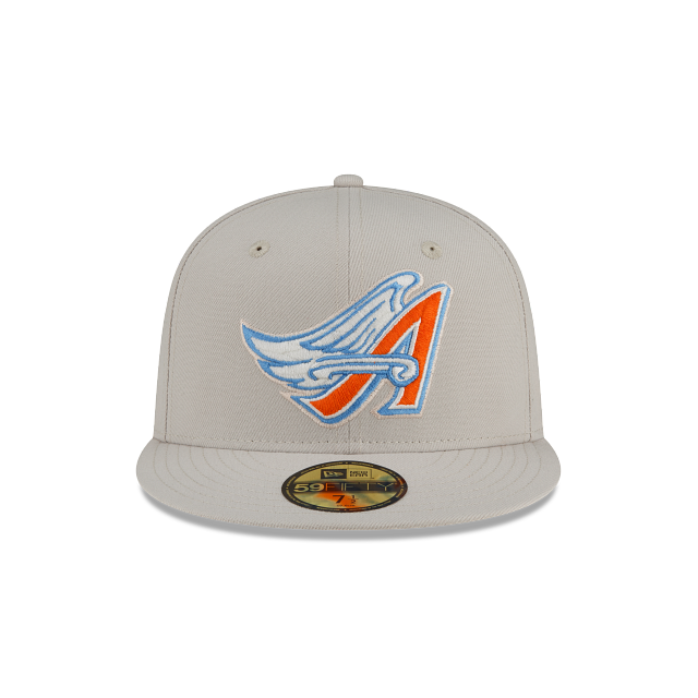 Lake Paddles Sky Blue Burnt Orange 59Fifty Fitted Hat by Noble