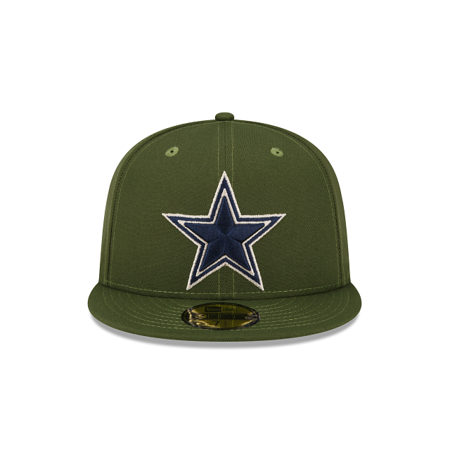 Dallas Cowboys 2020 Salute to Service 59FIFTY Fitted Hat - Heather Black