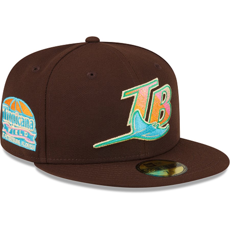 Tampa Bay Rays New Era Tropicana Field Undervisor 59FIFTY Fitted Hat -  Gold/Navy