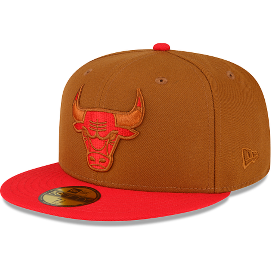 Matching New Era NBA Bulls Metal Logo Fitted Hat 71/4