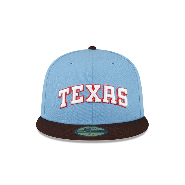 New Era Just Caps Spice Texas Rangers 2023 59FIFTY Fitted Hat