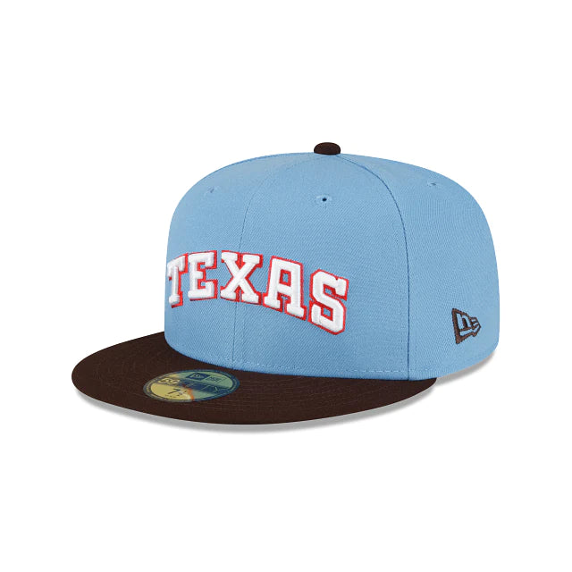 New Era Just Caps Spice Texas Rangers 2023 59FIFTY Fitted Hat