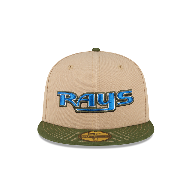Tampa Bay Rays Toasted Peanut Two Tone Corduroy Brim Gray UV New Era  59FIFTY Fitted Hat