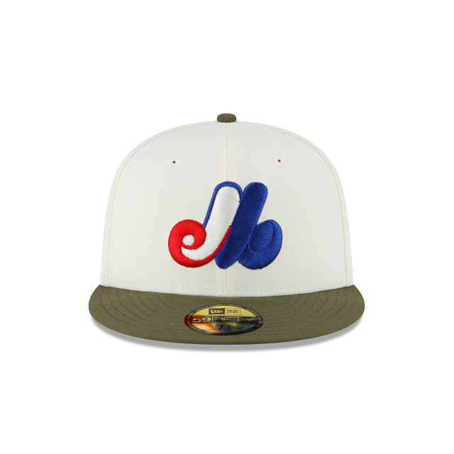 New Era Just Caps Dark Forest Visor Montreal Expos 2023 59FIFTY Fitted Hat