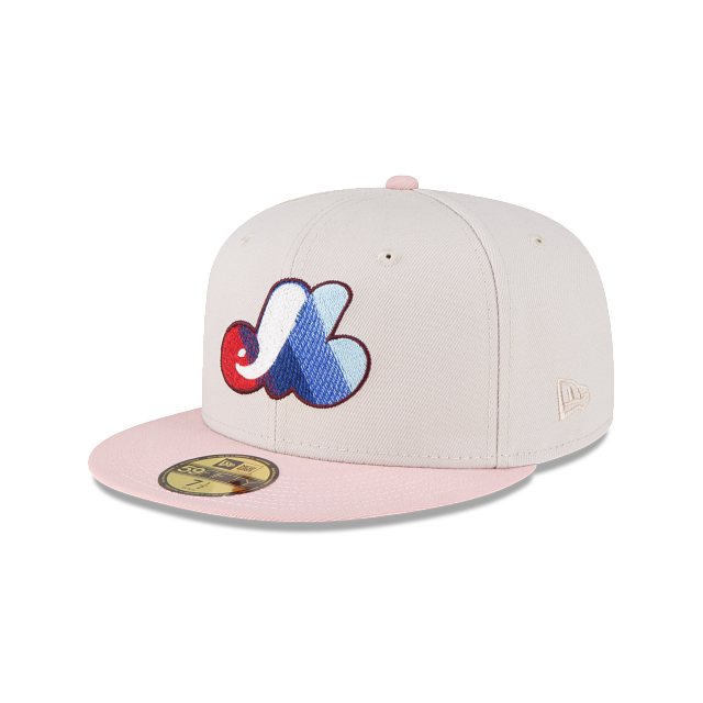 New Era Just Caps Stone Pink Montreal Expos 2023 59FIFTY Fitted Hat
