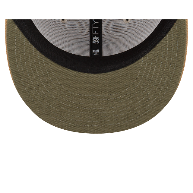 New Era Just Caps Khaki Oakland Athletics 2023 59FIFTY Fitted Hat