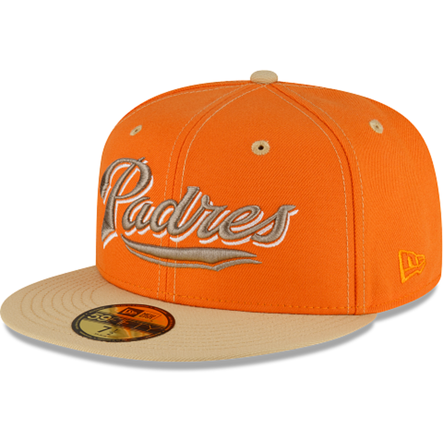 Lids San Diego Padres New Era Grilled 59FIFTY Fitted Hat - Yellow