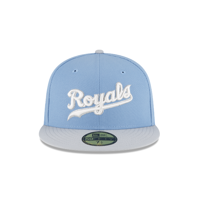 New Era 59 / 50 Hat - Kansas City Royals - Sky Blue / Royal Blue