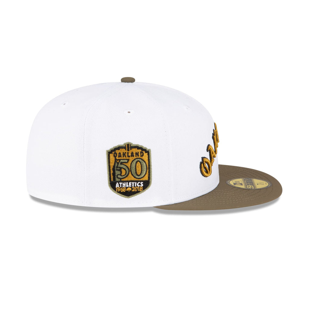 New Era Just Caps Forest Green Oakland Athletics 2023 59FIFTY Fitted Hat