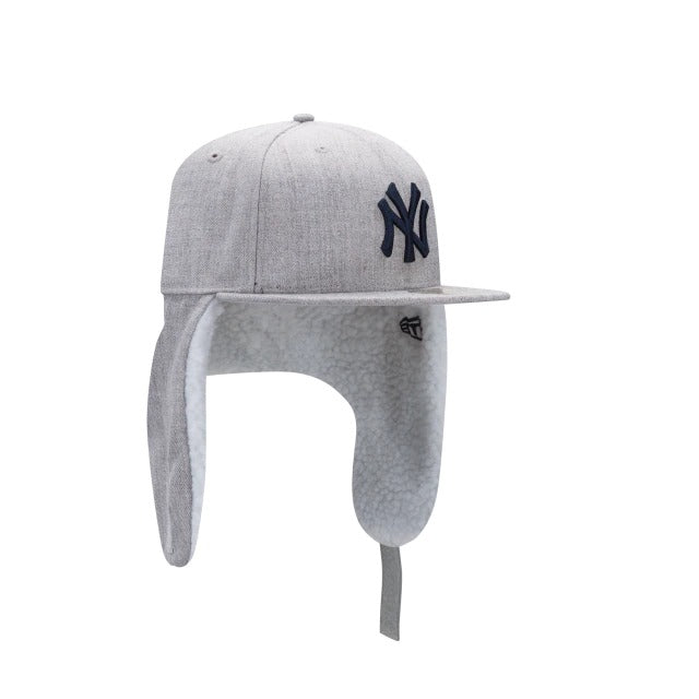 New Era New York Yankees Heather Grey Dogear 59FIFTY Fitted Hat