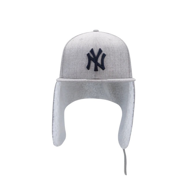 New Era New York Yankees Heather Grey Dogear 59FIFTY Fitted Hat