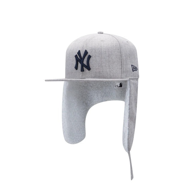 New Era New York Yankees Heather Grey Dogear 59FIFTY Fitted Hat