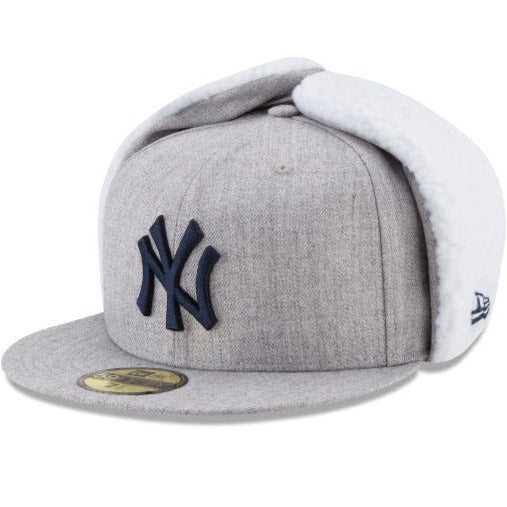 New Era New York Yankees Heather Grey Dogear 59FIFTY Fitted Hat