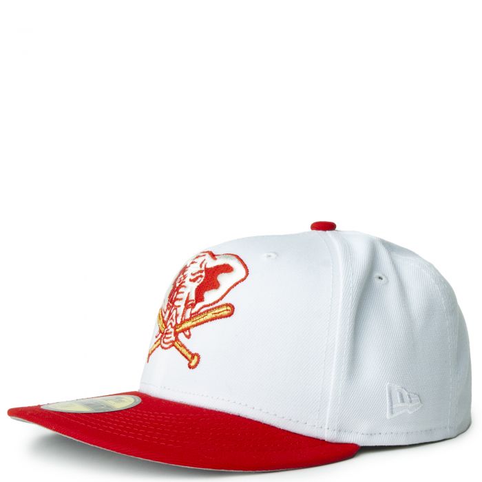 New Era Oakland Athletics Stomper White/Red/Gold 50th Anniversary 59FIFTY Fitted Cap