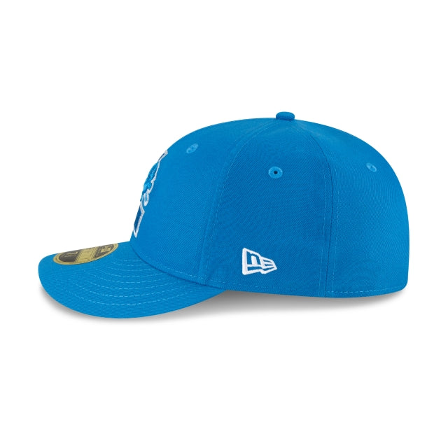 New Era Detroit Lions Logo Mix Low Profile 59fifty Fitted Hat