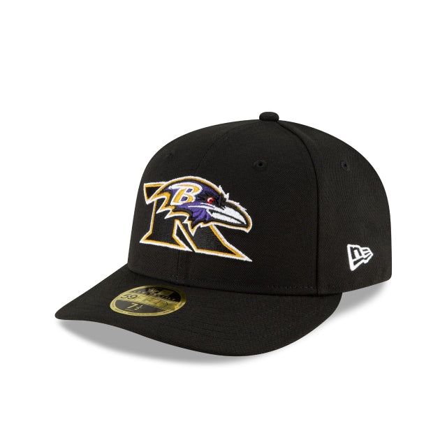 New Era 
						Baltimore Ravens Logo Mix Low Profile 59fifty Fitted Hat