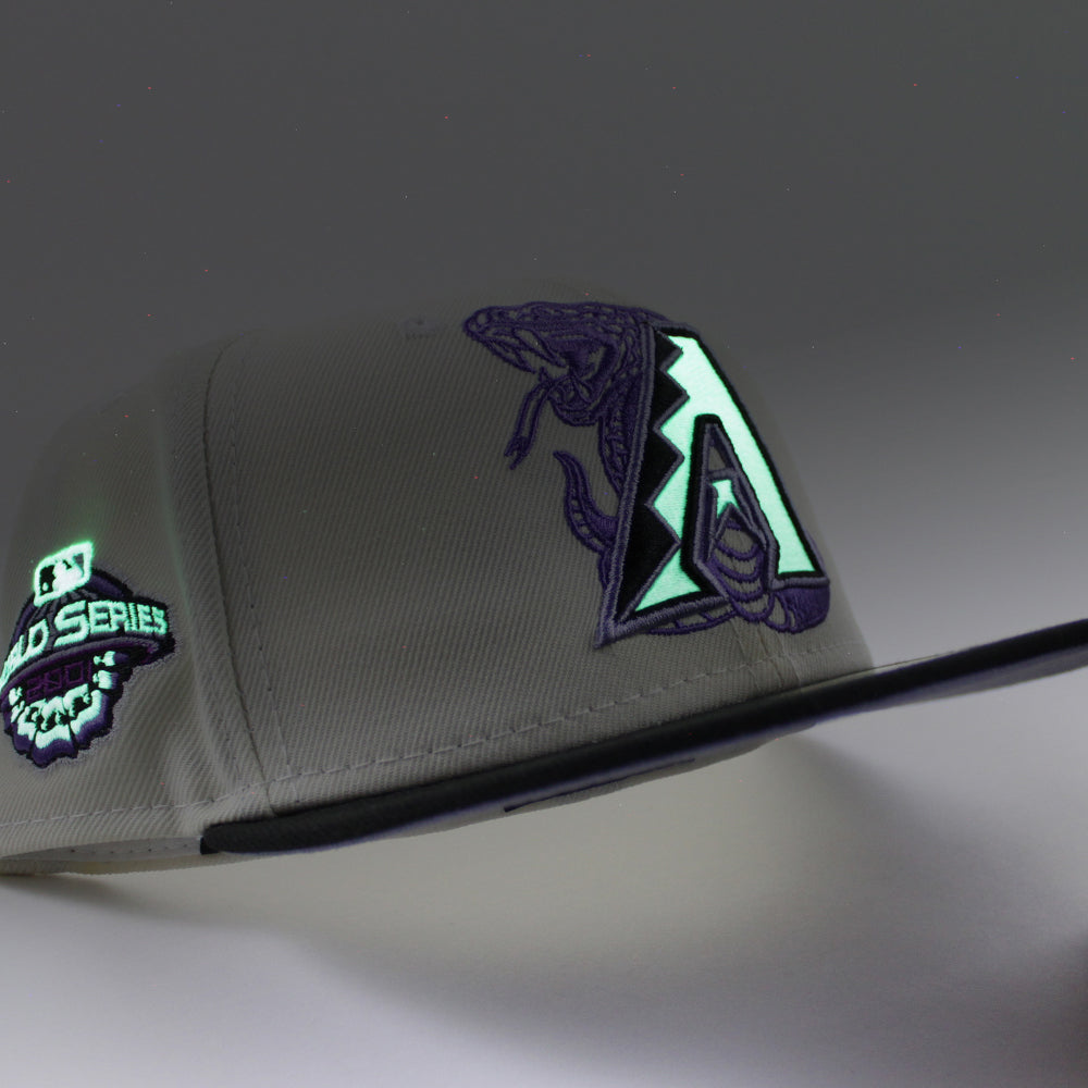 New Era Arizona Diamondbacks Chrome/Lavender 2001 World Series 59FIFTY Fitted Hat