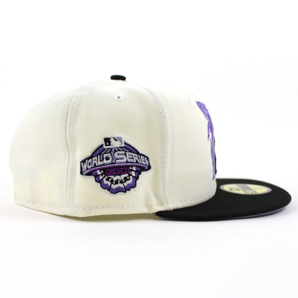 New Era Arizona Diamondbacks Chrome/Lavender 2001 World Series 59FIFTY Fitted Hat