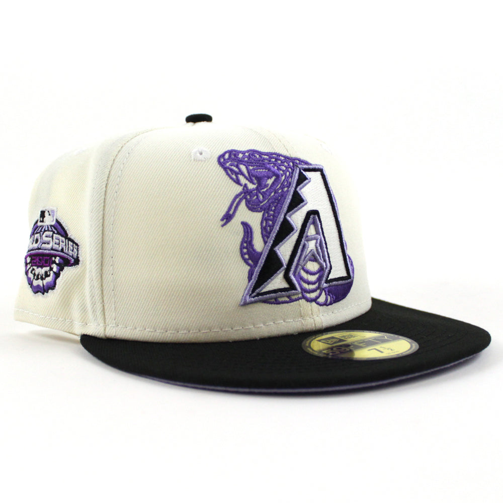 New Era Arizona Diamondbacks Chrome/Lavender 2001 World Series 59FIFTY Fitted Hat