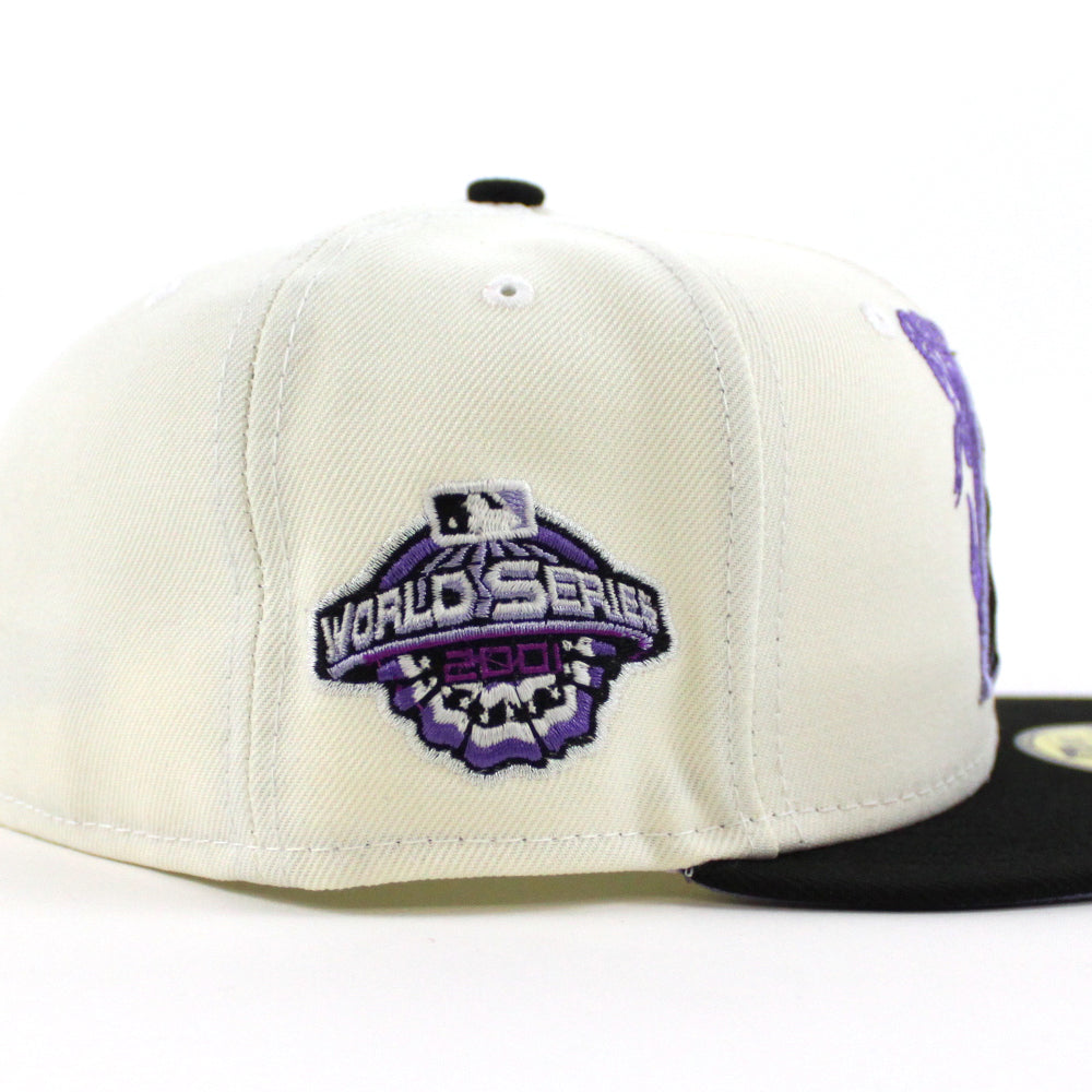 New Era Arizona Diamondbacks Chrome/Lavender 2001 World Series 59FIFTY Fitted Hat