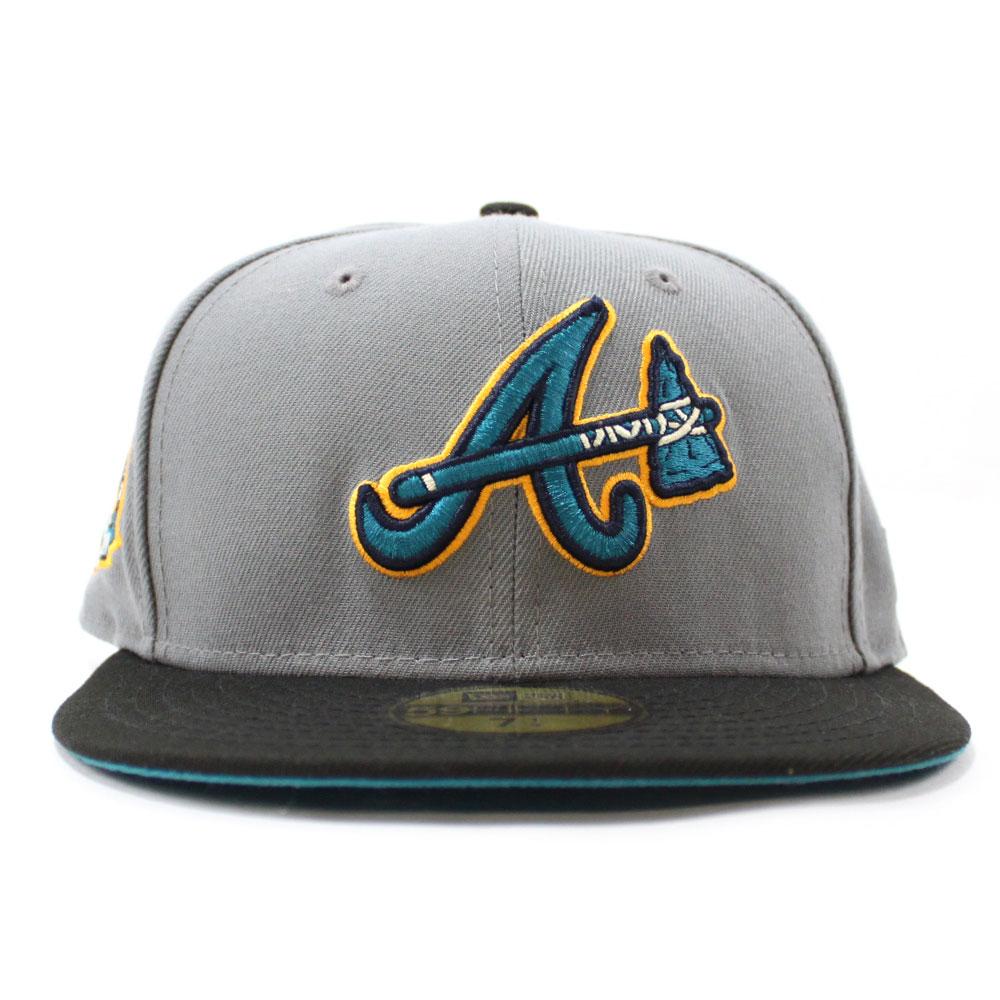 New Era Atlanta Braves 2017 Inaugural Season 59FIFTY Fitted Hat Turquoise Under Brim