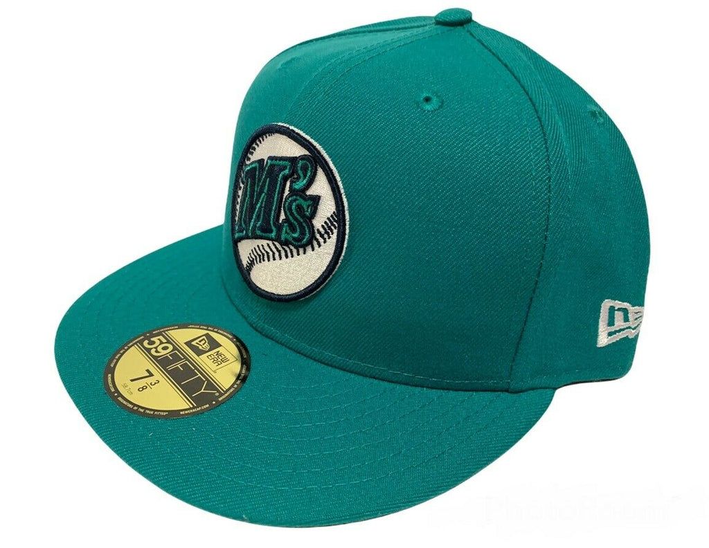 New Era Seattle Mariners Green Retro Logo 59FIFTY Fitted Hat