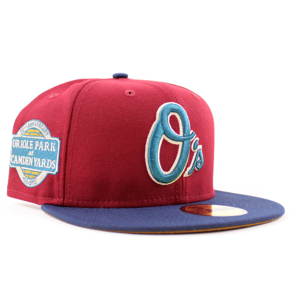 New Era Baltimore Orioles Cardinal Red/Oceanside Blue 20th Anniversary 59FIFTY Fitted Hat