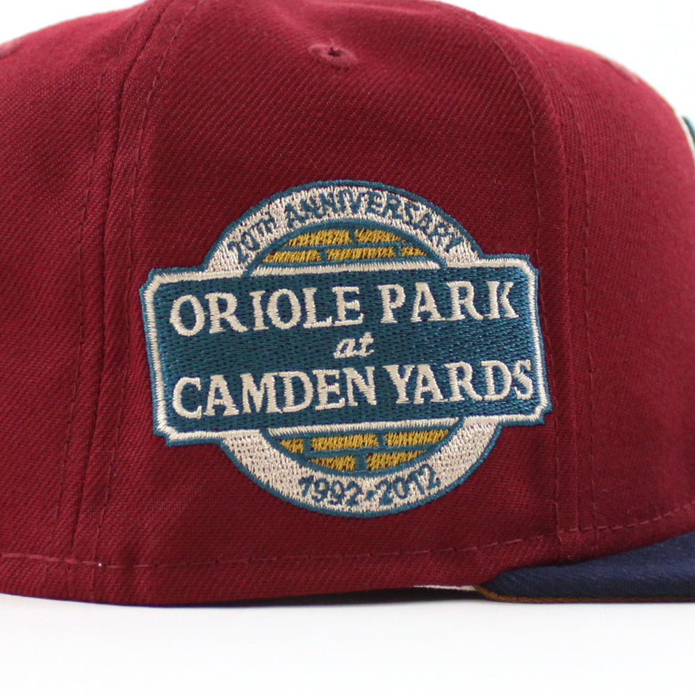 New Era Baltimore Orioles Cardinal Red/Oceanside Blue 20th Anniversary 59FIFTY Fitted Hat