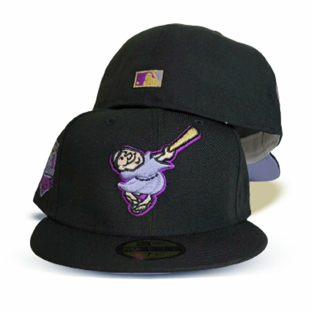 Texas Rangers New Era 40th Anniversary Lavender Undervisor 59FIFTY Fitted  Hat - Navy