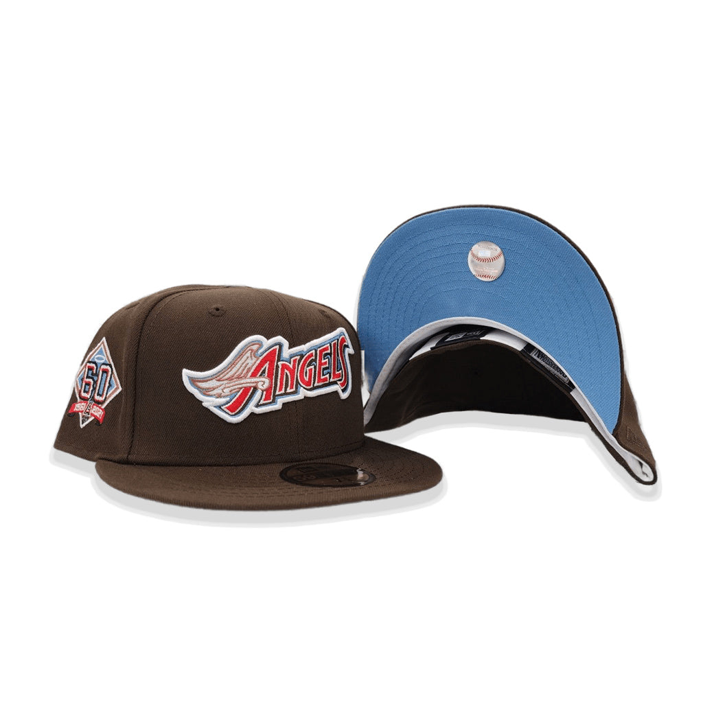 New Era Anaheim Angels Brown/Icy 60th Anniversary 59FIFTY Fitted Hat