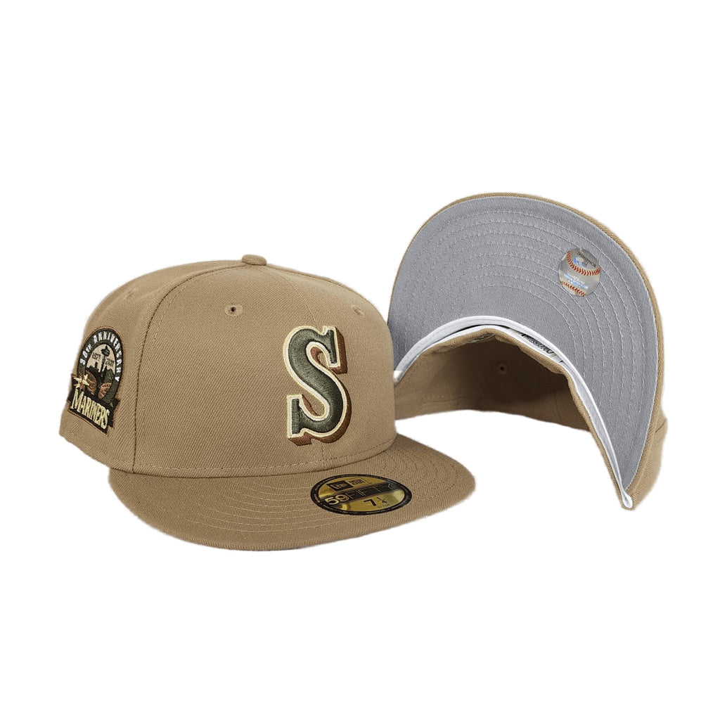 New Era Seattle Mariners 30th Anniversary Khaki 59FIFTY Fitted Hat