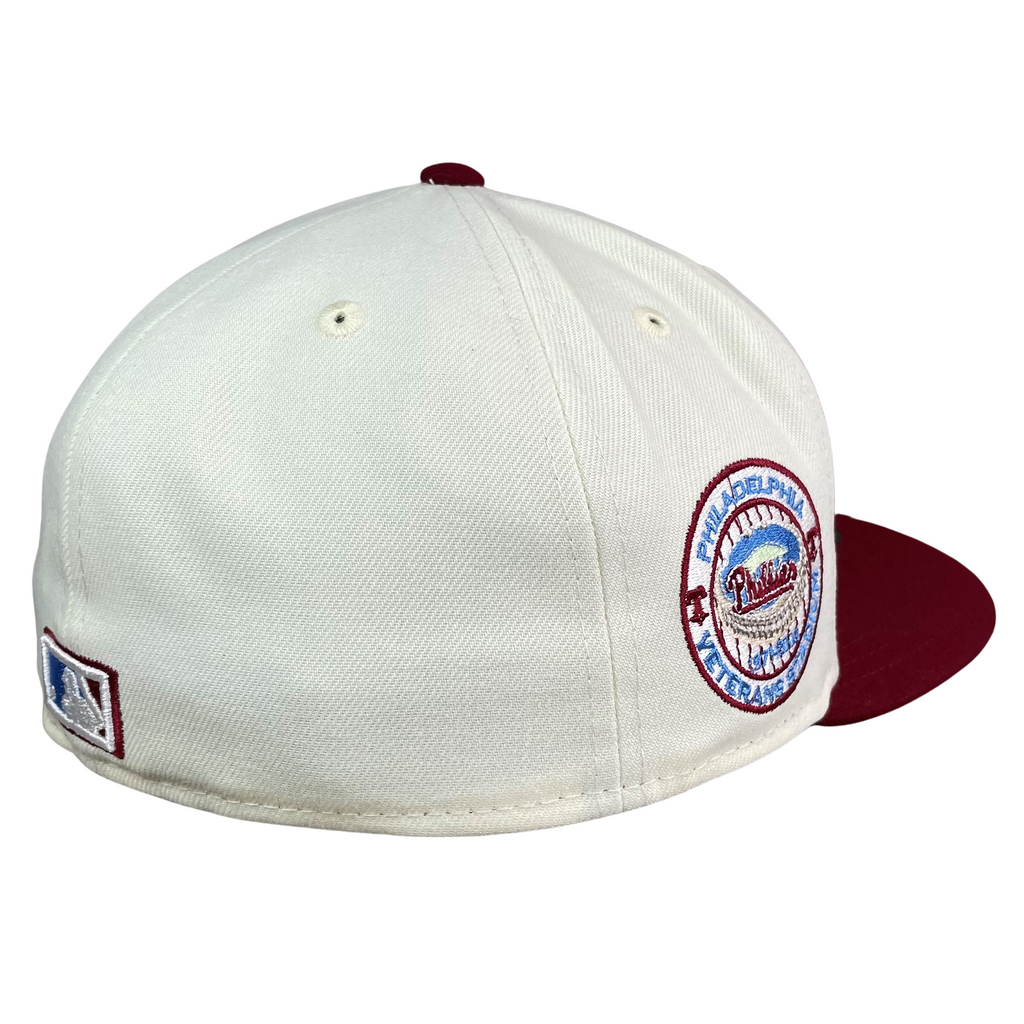 New Era Philadelphia Phillies Chrome/Cardinal Veterans Stadium 59FIFTY Fitted Hat